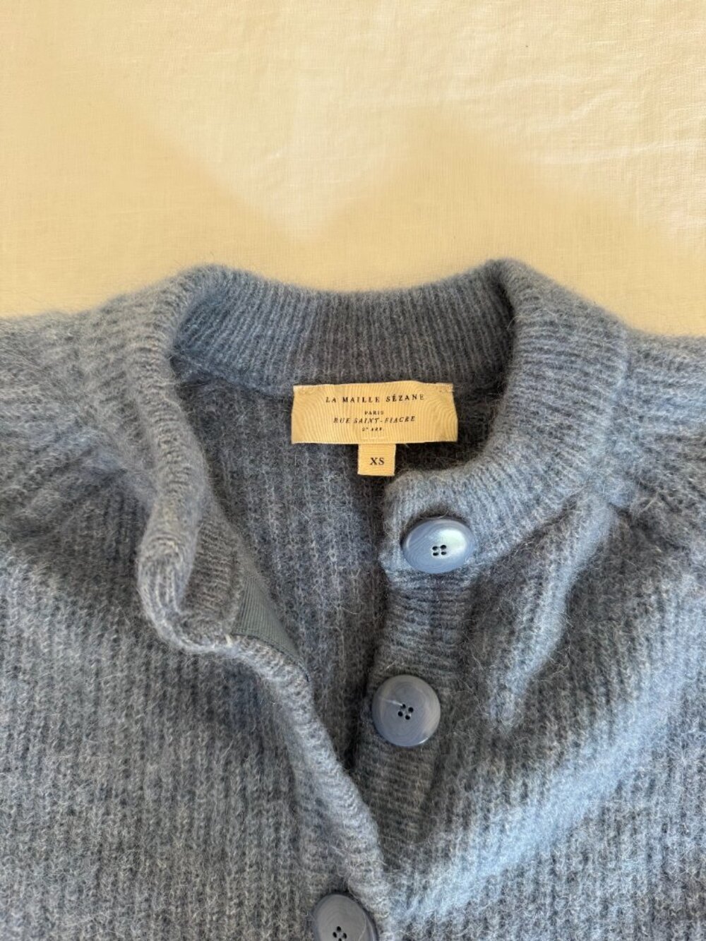Sezane Othello Cardigan Ice Blue - Size XS - Picture 2 of 7